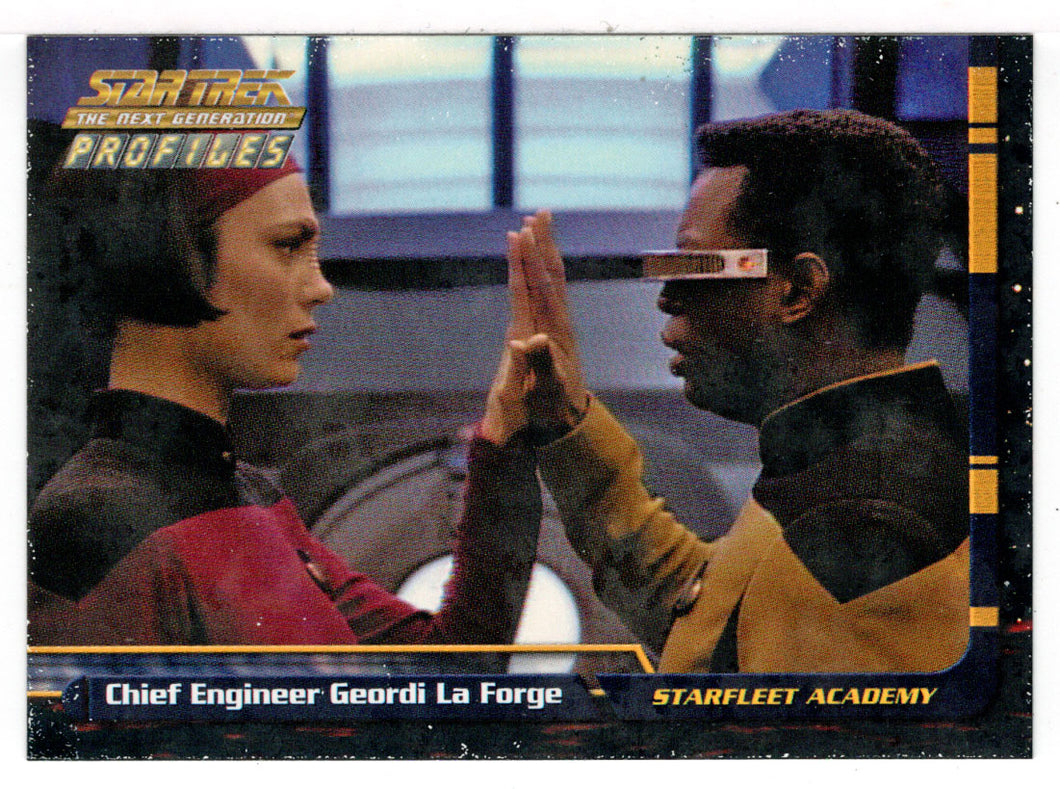 Chief Engineer Geordi La Forge (Trading Card) Star Trek The Next Generation - Profiles - 2000 Skybox # 15 - Mint