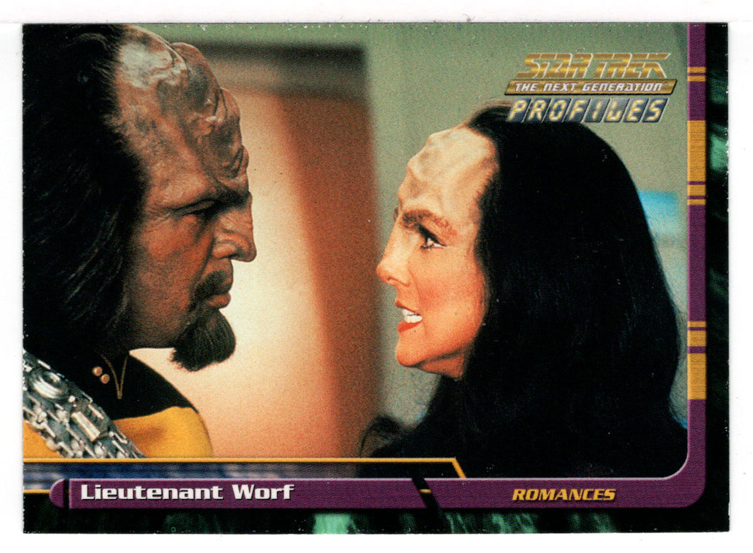 Lieutenant Worf (Trading Card) Star Trek The Next Generation - Profiles - 2000 Skybox # 31 - Mint