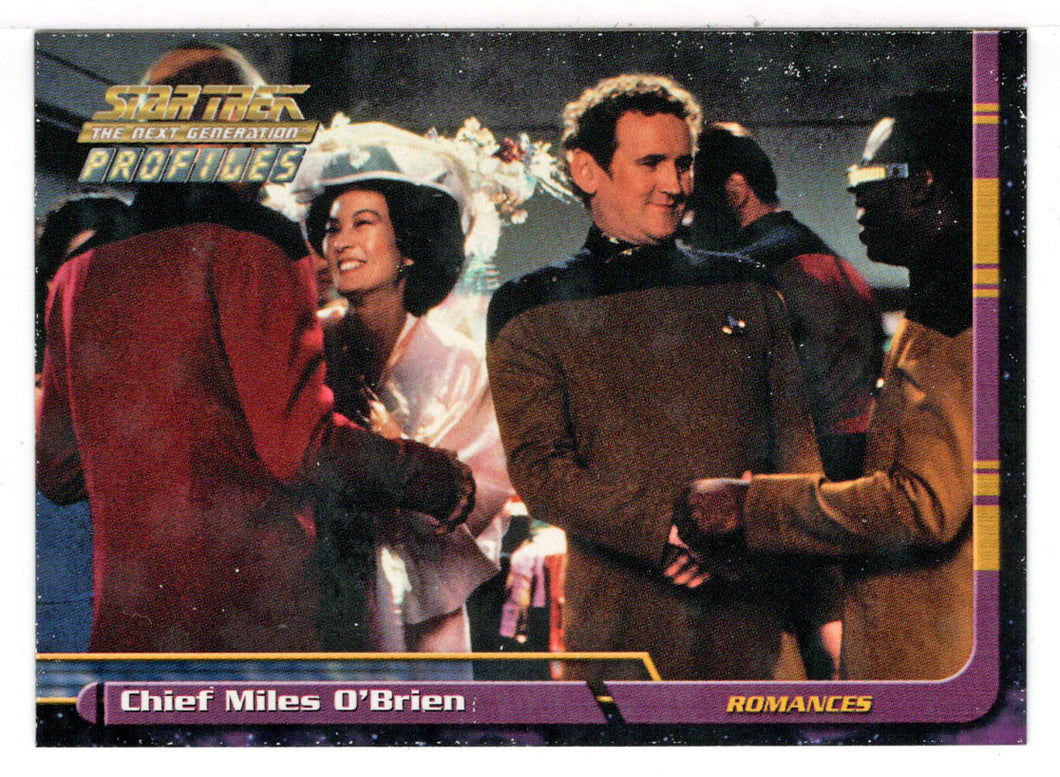 Chief Miles O'Brien (Trading Card) Star Trek The Next Generation - Profiles - 2000 Skybox # 35 - Mint