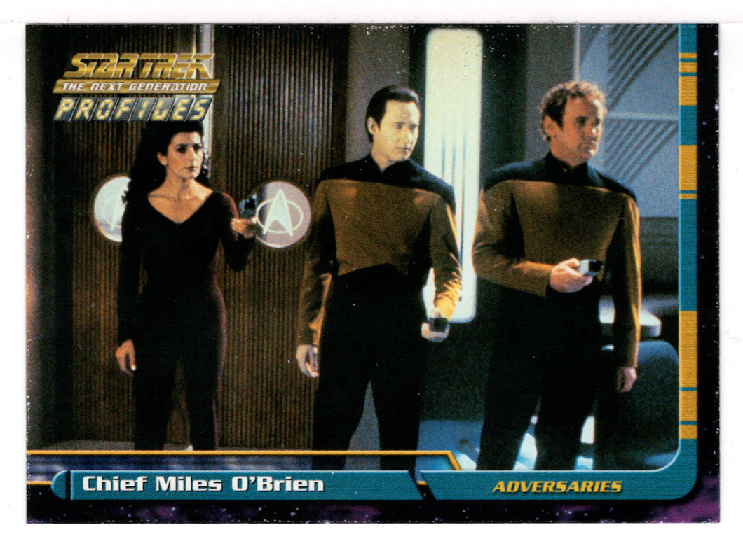 Chief Miles O'Brien (Trading Card) Star Trek The Next Generation - Profiles - 2000 Skybox # 44 - Mint