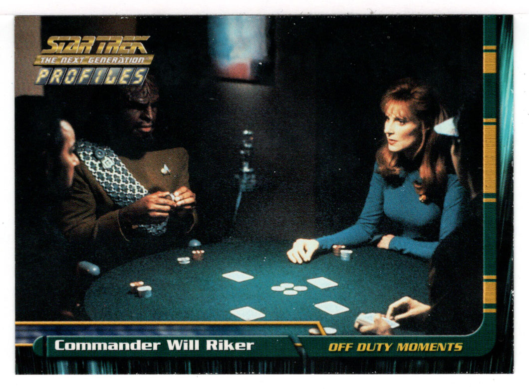 Commander Will Riker (Trading Card) Star Trek The Next Generation - Profiles - 2000 Skybox # 47 - Mint