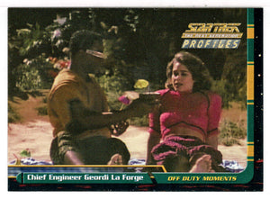 Chief Engineer Geordi La Forge (Trading Card) Star Trek The Next Generation - Profiles - 2000 Skybox # 51 - Mint