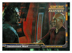 Lieutenant Worf (Trading Card) Star Trek The Next Generation - Profiles - 2000 Skybox # 76 - Mint