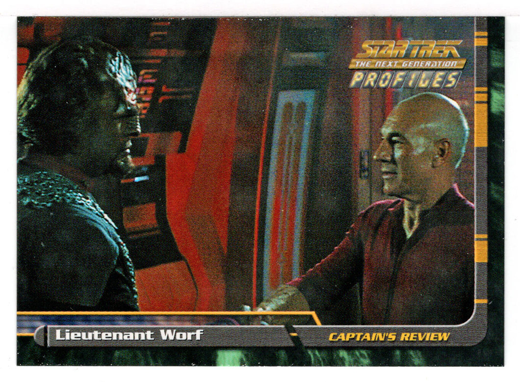 Lieutenant Worf (Trading Card) Star Trek The Next Generation - Profiles - 2000 Skybox # 76 - Mint