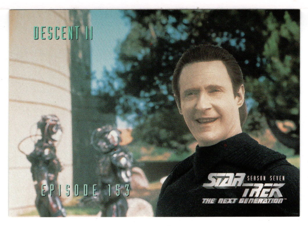 Descent Part II (Trading Card) Star Trek The Next Generation - Season Seven - 1999 Skybox # 647 - Mint