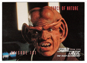 Force of Nature (Trading Card) Star Trek The Next Generation - Season Seven - 1999 Skybox # 670 - Mint