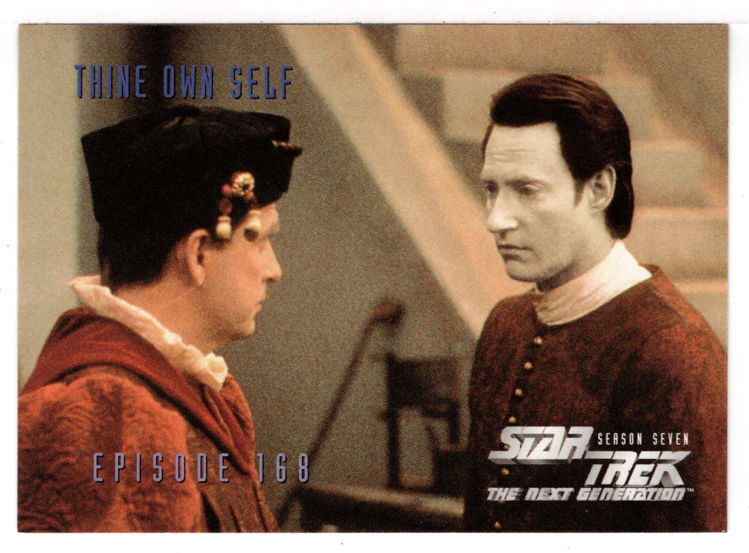 Thine Own Self (Trading Card) Star Trek The Next Generation - Season Seven - 1999 Skybox # 692 - Mint