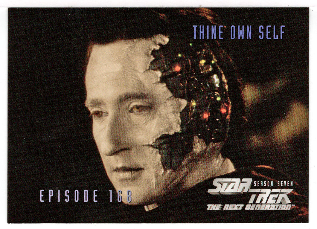 Thine Own Self (Trading Card) Star Trek The Next Generation - Season Seven - 1999 Skybox # 693 - Mint