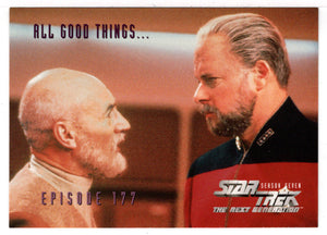 All Good Things (Trading Card) Star Trek The Next Generation - Season Seven - 1999 Skybox # 720 - Mint