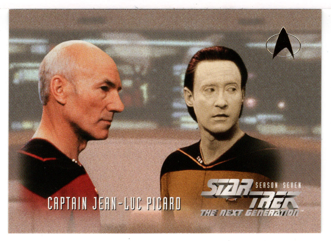 Lieutenant Commander Data - Capt. Jean-Luc Picard (Trading Card) Star Trek The Next Generation - Season Seven - 1999 Skybox # 723 - Mint