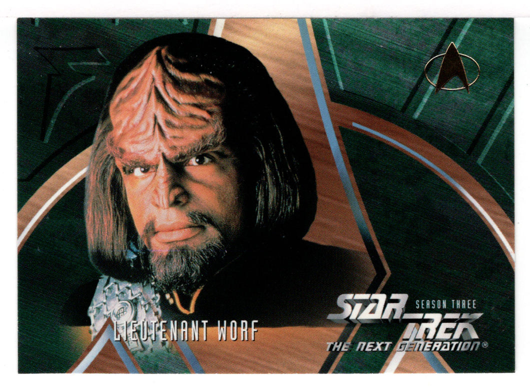 Lieutenant Worf (Trading Card) Star Trek The Next Generation - Season Three - 1995 Skybox # 227 - Mint