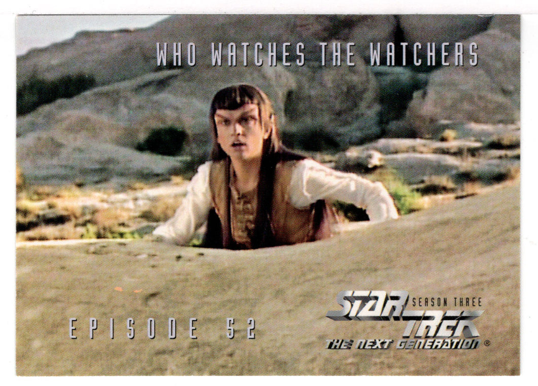 Who Watches the Watchers - Episode 52 (Trading Card) Star Trek The Next Generation - Season Three - 1995 Skybox # 241 - Mint