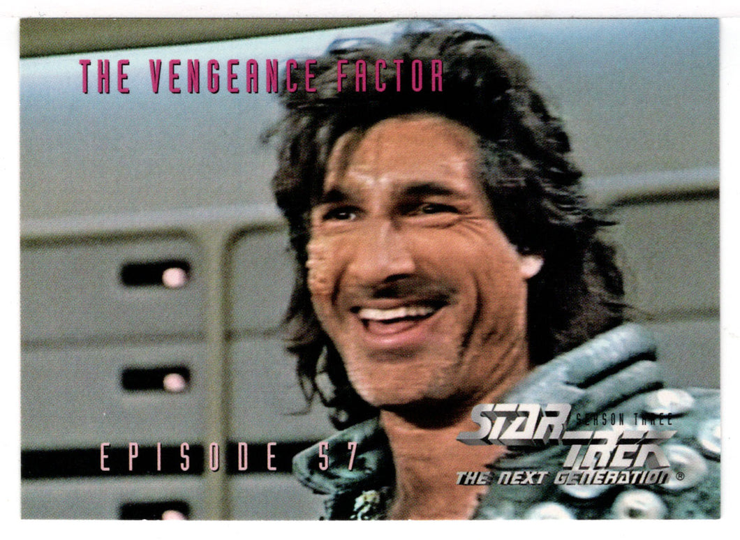 The Vengeance Factor - Episode 57 (Trading Card) Star Trek The Next Generation - Season Three - 1995 Skybox # 257 - Mint