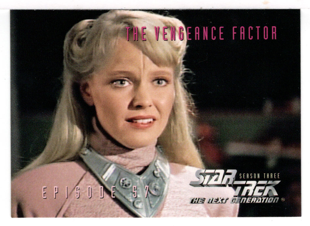 The Vengeance Factor - Episode 57 (Trading Card) Star Trek The Next Generation - Season Three - 1995 Skybox # 258 - Mint