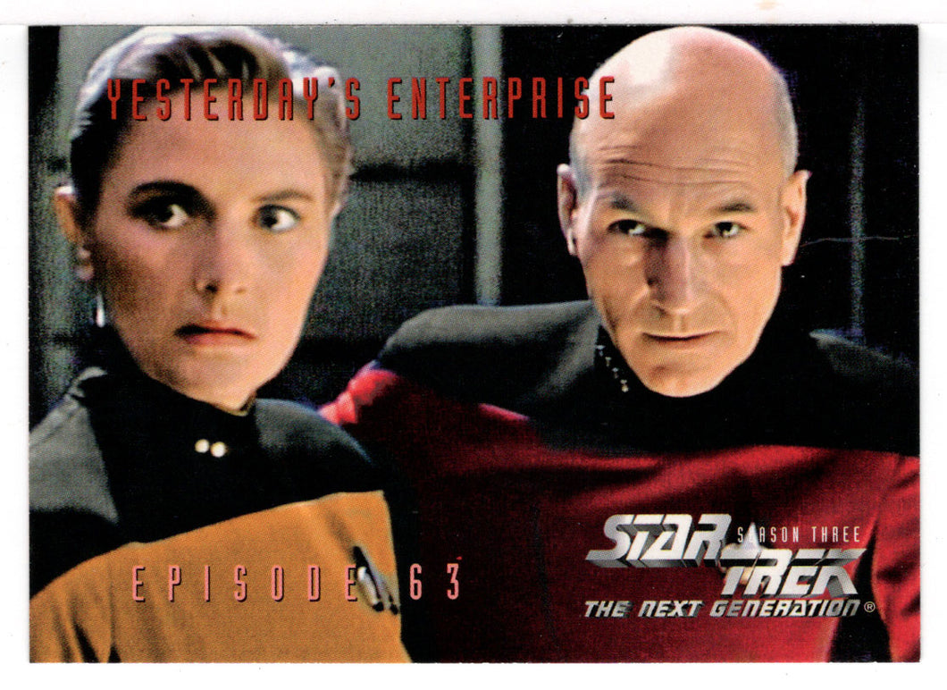 Yesterday's Enterprise - Episode 63 (Trading Card) Star Trek The Next Generation - Season Three - 1995 Skybox # 274 - Mint