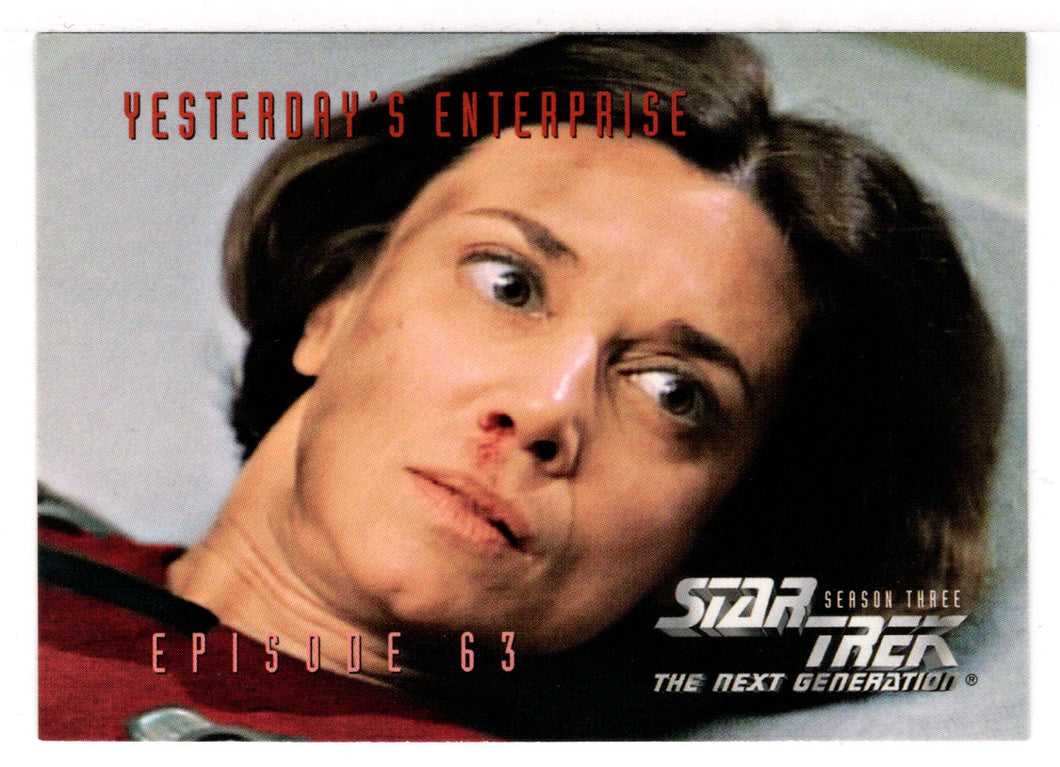 Yesterday's Enterprise - Episode 63 (Trading Card) Star Trek The Next Generation - Season Three - 1995 Skybox # 275 - Mint