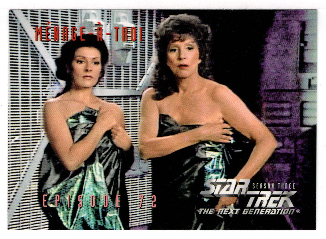 Menage-a-Troi - Episode 72 (Trading Card) Star Trek The Next Generation - Season Three - 1995 Skybox # 301 - Mint