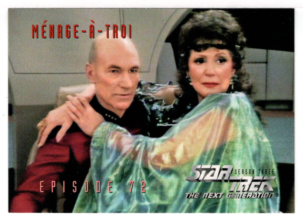 Menage-a-Troi - Episode 72 (Trading Card) Star Trek The Next Generation - Season Three - 1995 Skybox # 303 - Mint