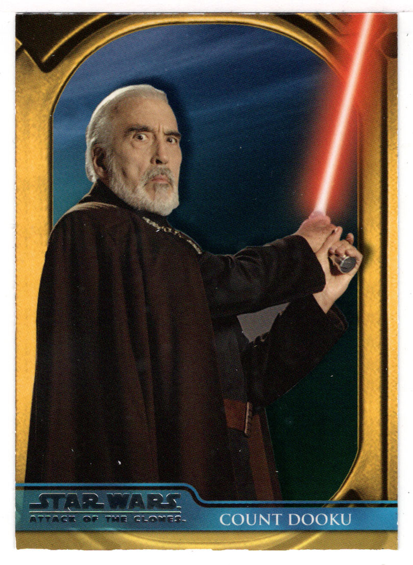 Count Dooku - Star Wars - Attack of the Clones - 2002 Topps # 7 - Mint