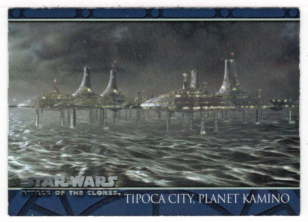Tipoca City, Planet Kamino - Star Wars - Attack of the Clones - 2002 Topps # 49 - Mint