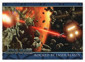 Rocked by Laser Blasts - Star Wars - Attack of the Clones - 2002 Topps # 70 - Mint