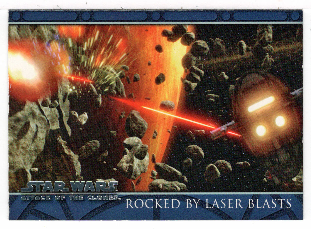 Rocked by Laser Blasts - Star Wars - Attack of the Clones - 2002 Topps # 70 - Mint