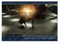Clash of the Lightsabers - Star Wars - Attack of the Clones - 2002 Topps # 87 - Mint