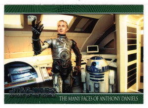 The Many Faces of Anthony Daniels - Star Wars - Attack of the Clones - 2002 Topps # 93 - Mint