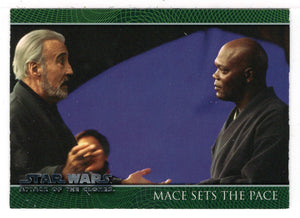 Mace Sets the Pace - Star Wars - Attack of the Clones - 2002 Topps # 95 - Mint