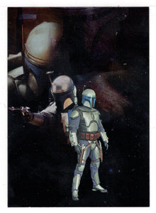 Jango Fett - Star Wars - Attack of the Clones - 2002 Topps SILVER FOIL # 1 - Mint