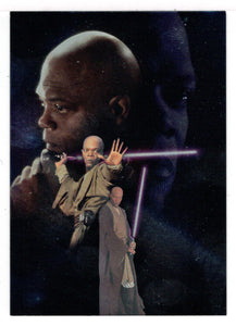Mace Windu - Star Wars - Attack of the Clones - 2002 Topps SILVER FOIL # 5 - Mint