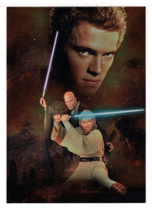 Obi-Wan Kenobi - Star Wars - Attack of the Clones - 2002 Topps SILVER FOIL # 7 - Mint