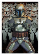 Jango Fett - Star Wars - Attack of the Clones - 2002 Topps SILVER FOIL # 10 - Mint