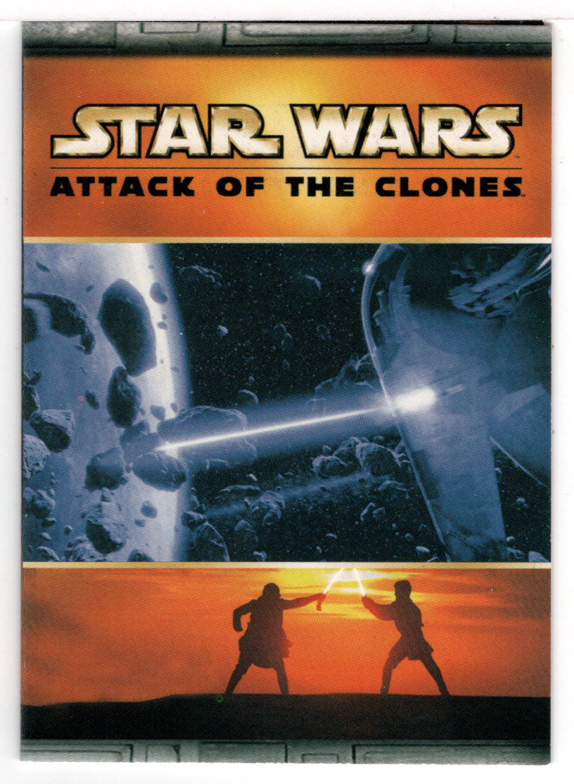 Space Battle - Star Wars - Attack of the Clones - 2002 Topps Panoramic Fold-Outs # 5 - Mint