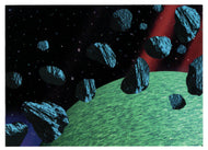 U.S.S. Voyager Mural # 3 (Trading Card) Star Trek Voyager - Season One - Series One - 1995 Skybox # 75 - Mint