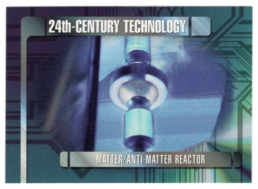 Matter - Anti-Matter Reactor - Display Panels (24th Century Tech) (Trading Card) Star Trek Voyager - Season One - Series One - 1995 Skybox # 95 - Mint