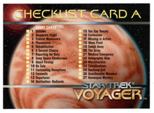 Load image into Gallery viewer, Checklist Card A (Trading Card) Star Trek Voyager - Season One - Series One - 1995 Skybox # 97 - Mint
