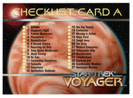 Checklist Card A (Trading Card) Star Trek Voyager - Season One - Series One - 1995 Skybox # 97 - Mint