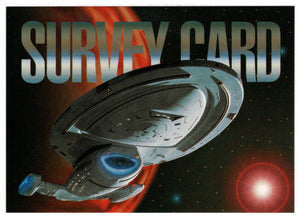 Survey Card (Trading Card) Star Trek Voyager - Season One - Series One - 1995 Skybox # NNO - Mint