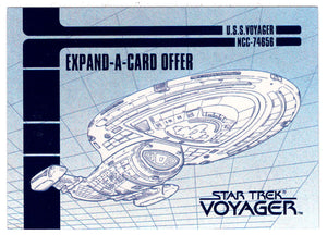 NCC-74868 (Trading Card) Star Trek Voyager - Season One - Blueprint Offer Expand-A-Cards - 1995 Skybox # X-1 - Mint