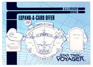 Bridge (Trading Card) Star Trek Voyager - Season One - Blueprint Offer Expand-A-Cards - 1995 Skybox # X-2 - Mint