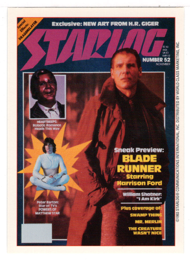 Edition # 52 (Trading Card) Starlog Science Fiction Universe - 1999 World Class Marketing # 21 - Mint