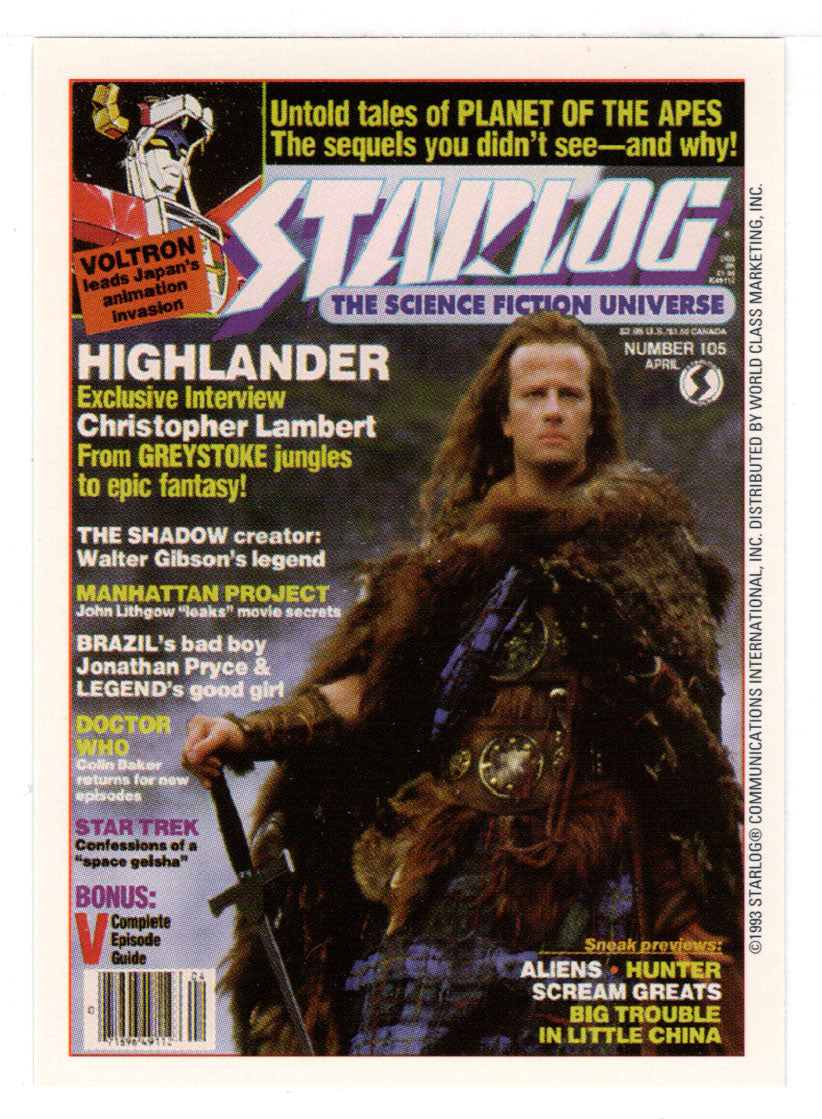 Edition #105 (Trading Card) Starlog Science Fiction Universe - 1999 World Class Marketing # 98 - Mint