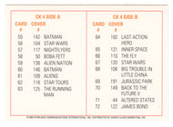 Checklist 4 (Trading Card) Starlog Science Fiction Universe - 1999 World Class Marketing # CK 4 - Mint