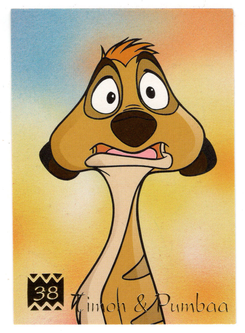 Timon & Pumbaa (Trading Card) The Lion King - 1995 Panini # 38 - Mint ...
