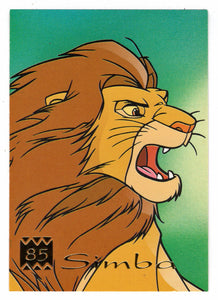 Simba (Trading Card) The Lion King - 1995 Panini # 85 - Mint
