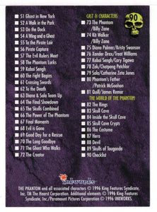 Checklist (Trading Card) The Phantom - 1996 Inkworks # 90 - Mint