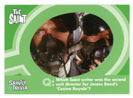 Which Saint writer was the second unit... (Trivia) (Trading Card) The Very Best of The Saint - 2003 Cards Inc # 87 - Mint