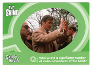 Who wrote a significant number of radio... (Trivia) (Trading Card) The Very Best of The Saint - 2003 Cards Inc # 89 - Mint
