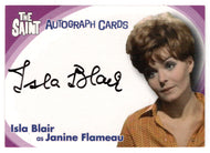 Isla Blair as Janine Flameau (Trading Card) The Very Best of The Saint - 2003 Cards Inc Autograph Card # SA8 - Mint